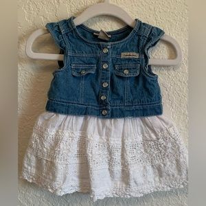 Calvin Klein Jeans baby girl dress. Size 3-6 months.